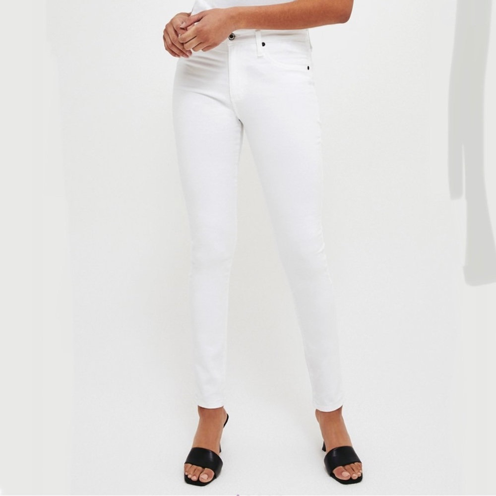 BIG STAR | Alex Ankle Mid Rise Skinny jeans white